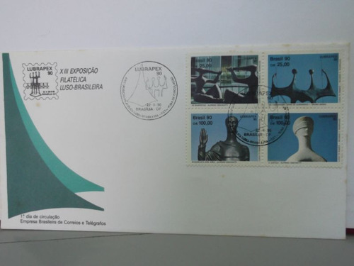 Envelope -x Iii Exposição Filatélica Luso-brasileira 1990