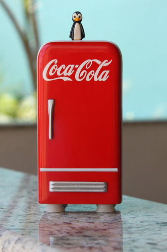 Miniatura Geladeira Coca Cola Vermelha