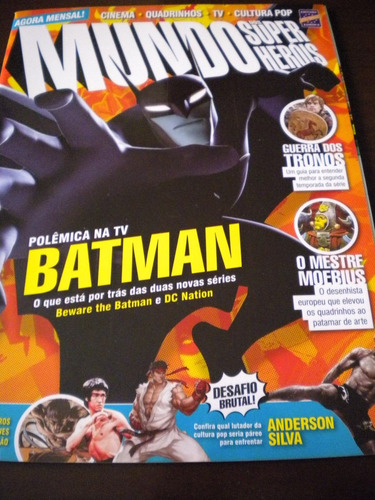 Revista Mundo Dos Super Heróis Batman Guerra Dos Tronos Moeb