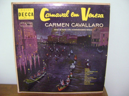 Disco Vinil Lp Carnaval Em Veneza - Carmen Cavallaro