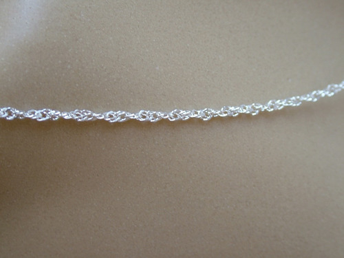 Imagem 4 de 6 de Corrente Cordão Singapura 45 Cm 3mm Prata 925