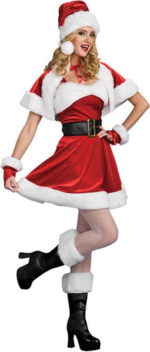 Disfraz De Santa Claus Sexy Para Mujer Talla: S Halloween