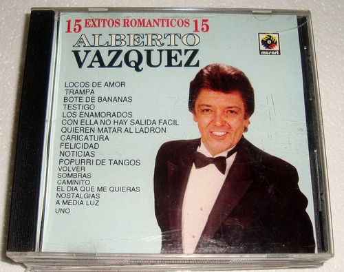 Alberto Vazquez 15 Exitos Romanticos Cd Excelente / Kktus