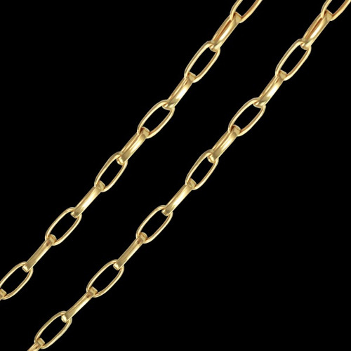 Monreale Linda Pulseira Masculina De Ouro 18k Elos Ovalados