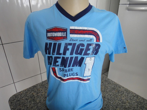 Camiseta Original Da Tommy Hilfiger Gola V Tamanho P