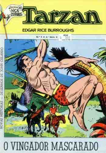 Tarzan Nº 9: O Vingador Mascarado - 4ª Série - Ebal - 1974