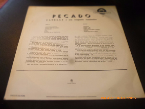 Vinilo Lp De Catelli --pecado Bolero (u1044