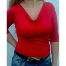 Remera Lycra Marca Sogas Cuello Volcado