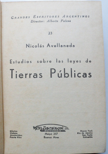 Gdes. Esc. Argentinos / Tierras Públicas / N. Avellaneda