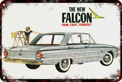 Poster Carteles Antiguos De Chapa 60x40cm Ford Falcon Au-064