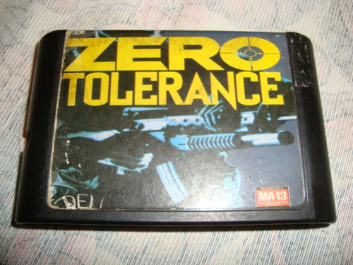 Cartucho Mega Drive Zero Tolerance Made In Japan