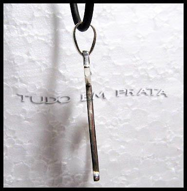 Pingente Gato / Gatinho Em Prata Com Cordão