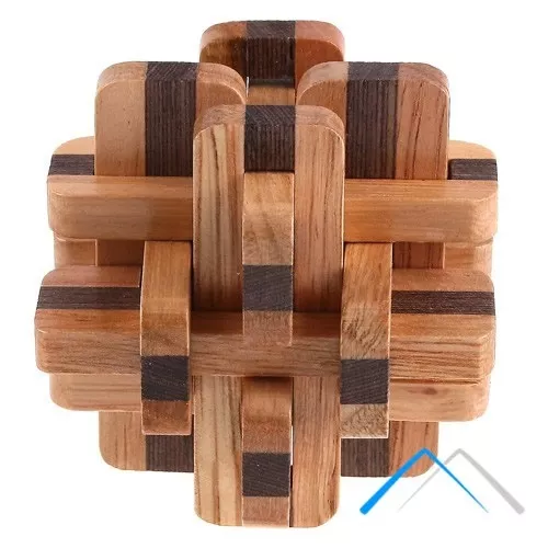 Cubo Madeira Encaixe Quebra Cabeça Puzzle Tetris Wood Rubiks