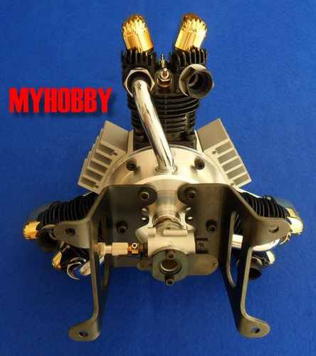 Motor Saito Fa-450 R3 03 Cilindros 4-tempos Aeromodelismo