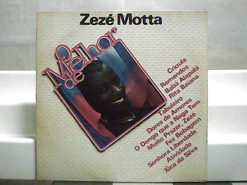 Zeze Motta O Melhor De Crioula Lp Vinil Atlantic 1981