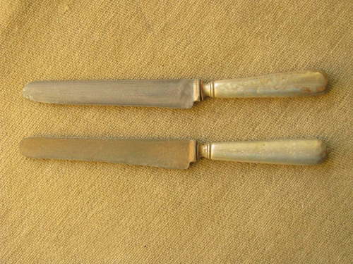 2 Cuchillos Antiguos Alpacca Berndorf