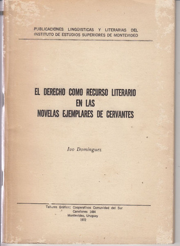 Cervantina Derecho Como Recurso Literario Dominguez Uruguay