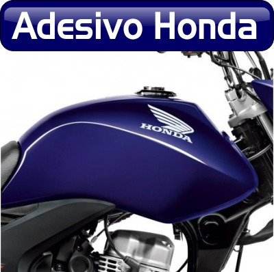 Adesivo Do Tanque Moto Honda - Asa Honda 2 Unidades