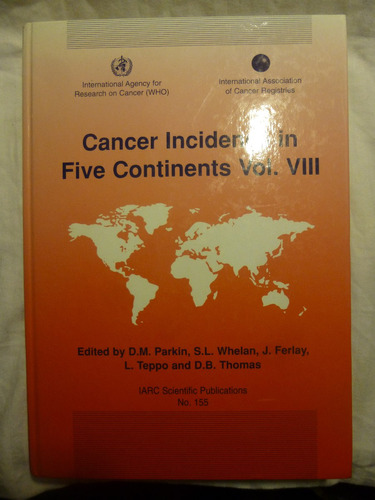 Libro Medicina, Cancer Incidence In Five Continents, U S A