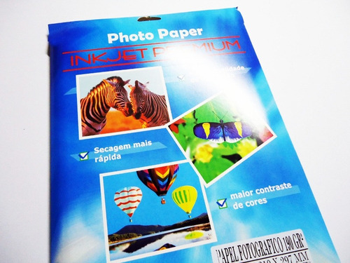 Papel Fotografico Brilhante 190g A-3 Qualidade Profissional