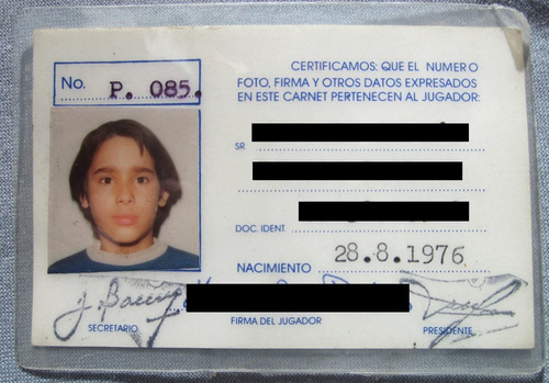 Antiguo Carnet De Comité Nacional De Mini Basket