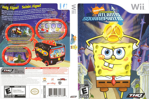 Juegos Nintendo Wii Originales - Spongebob's Atlantis Square