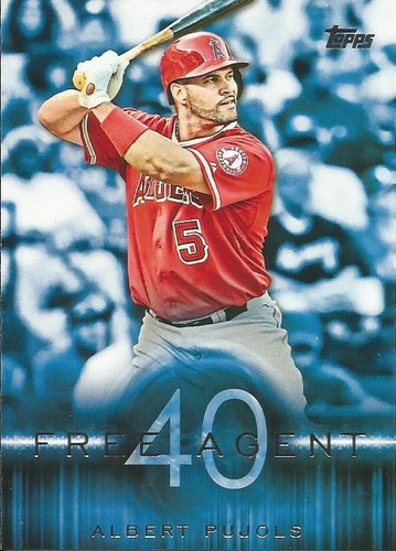 Barajita Albert Pujols Free Agent40 Topps 2015 #f40-1 Angels