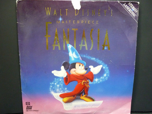 Laser Disc Fantasia Masterpieces Wald Disney 