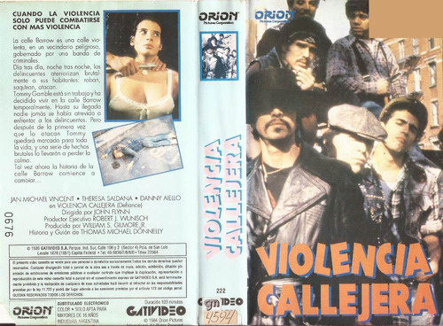 Violencia Callejera Vhs Jan-michael Vincent Theresa Saldana