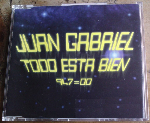 Juan Gabriel Todo Esta Bien Cd Single Raro 1999  