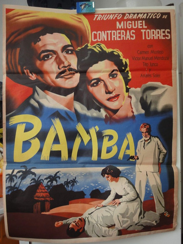 Poster Original Bamba Carmen Montejo Victor Manuel Mendoza