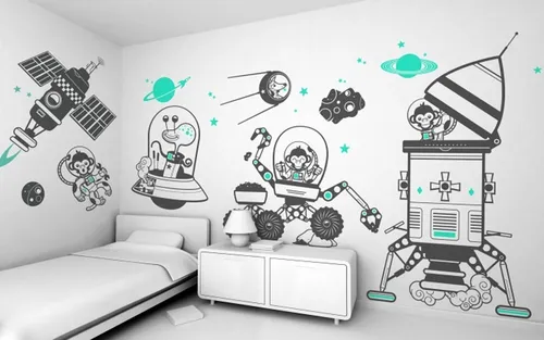 comprar Vinilos Decorativos Pared Infantiles Kit Completo Plotter