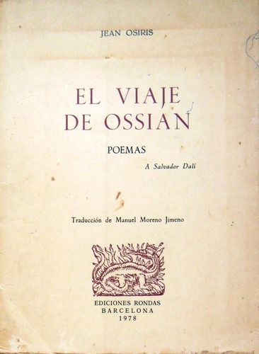 El Viaje De Ossian - Poemas A Salvador Dalí - Jean Osiris