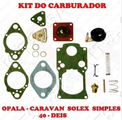 Kit Reparo Carburador Opala/caravan Solex Simples 40 Deis