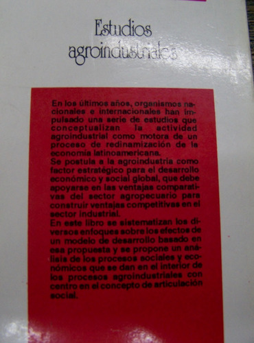 Estudios Agroindustriales * Varios Autores * Ceal *