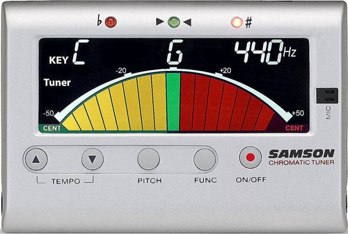 Afinador/metronomo Samson Cm40 Cromatico P/guitarra-bajo