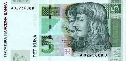 Grr-billete De Croacia 5 Kuna 2001