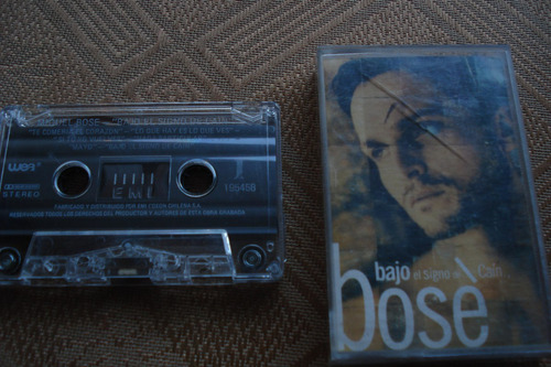 Cassette Miguel Bose Bajo El Signo De Cain