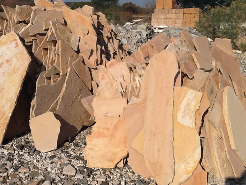 Piedra Laja Para Fachada Salmón O Canela