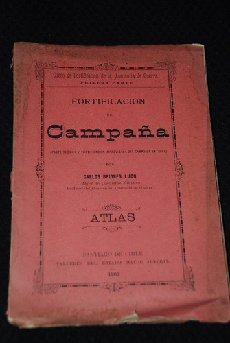 Atlas Fortificacion Campaña Campo Batalla Planos 1903