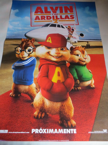 Poster Original De La Pelicula Alvin Y Las Ardillas 2