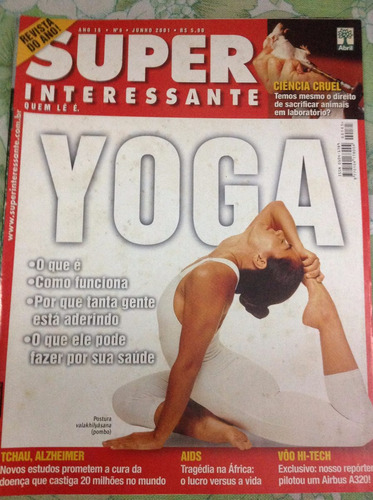 Revista Super-interessante - Junho De 2001 - Yoga - Rara!