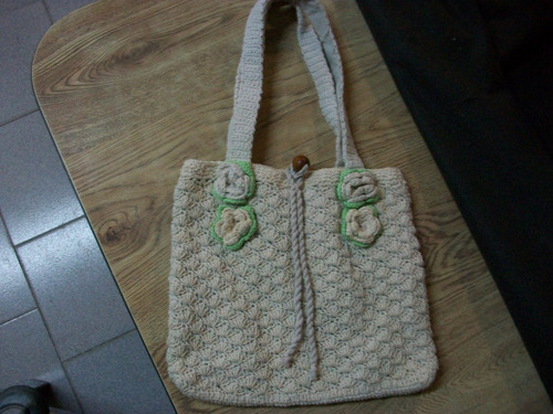 Cartera De Hilo Tejida Al Crochet