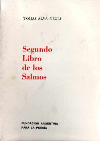 Tomas Alva Negri - Segundo Libro De Los Salmos - Autografiad