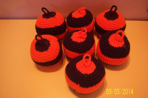 Colgante Movil- Pelota Tejida Al Crochet