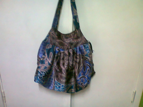 Hermoso Bolso De Tela Rasada