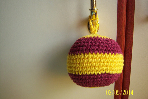 Colgante Movil- Pelota Tejida Al Crochet