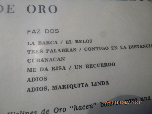 Vinilo Lp De Violines De Oro Sueño Ternura Boleros (u833