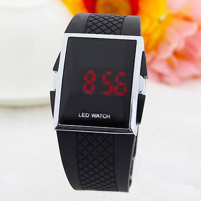 Reloj Negro Tipo Led Excelente