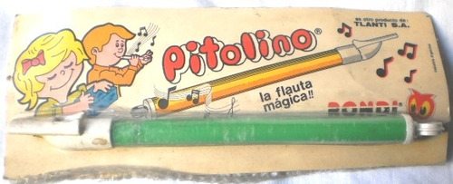 Antigua Flauta Magica Pitolino- Juguete Antiguo-coleccion
